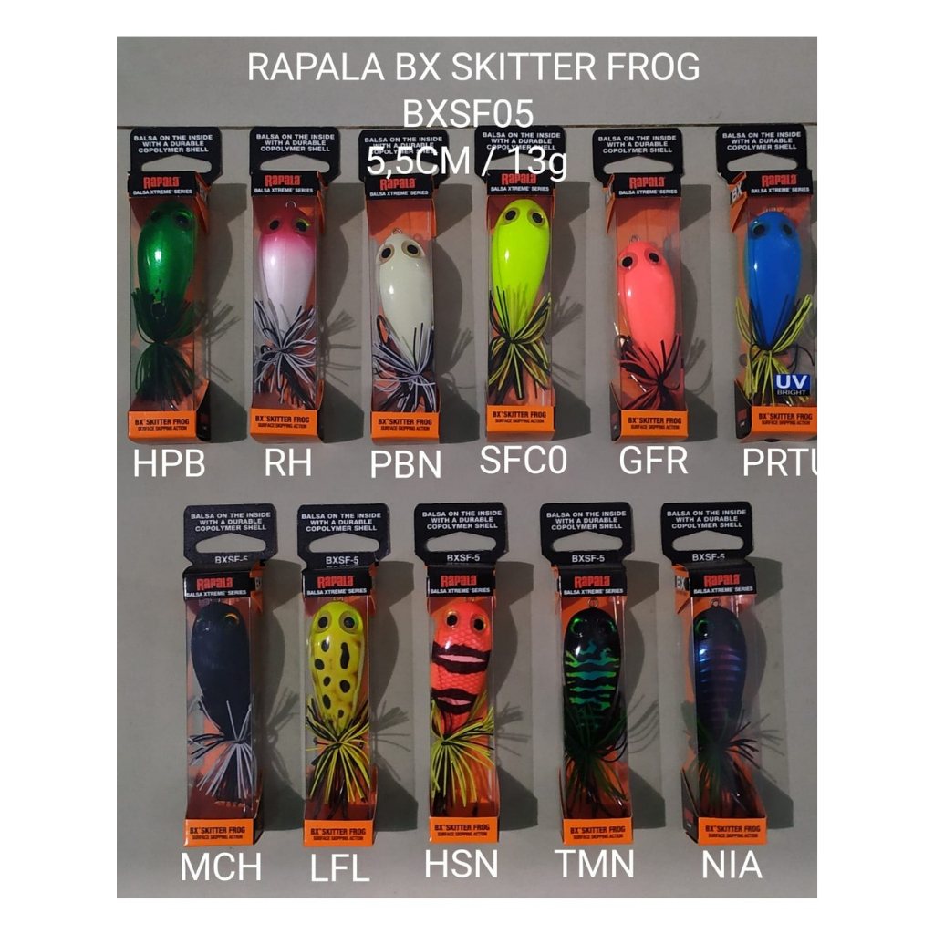 LURE / UMPAN RAPALA BX SKITTER FROG / BXSF-5, 5.5cm / 13gram