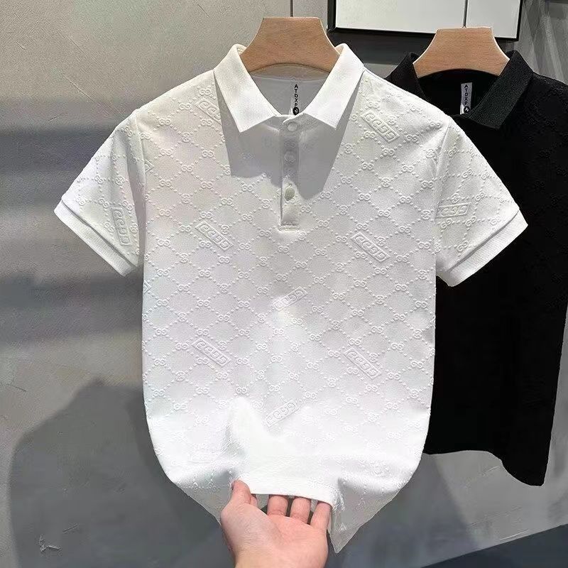 2025 kaos polo pria lengan pendek kaos polo putih pria polo putih pria kaos kerah lengan pendek pria