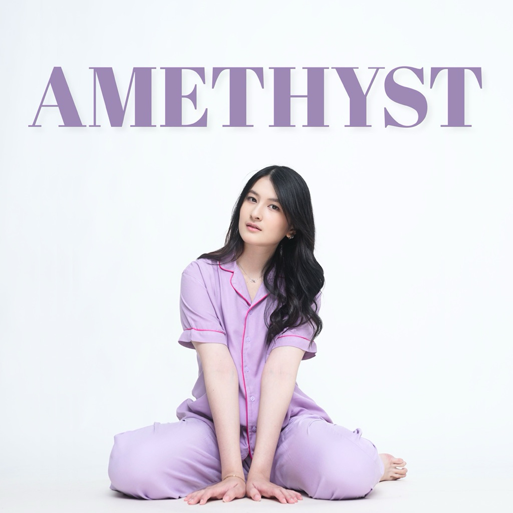 Valora Pajamas Amethyst Bahan Rayon Twill Premium Nyaman dipakai Tidur