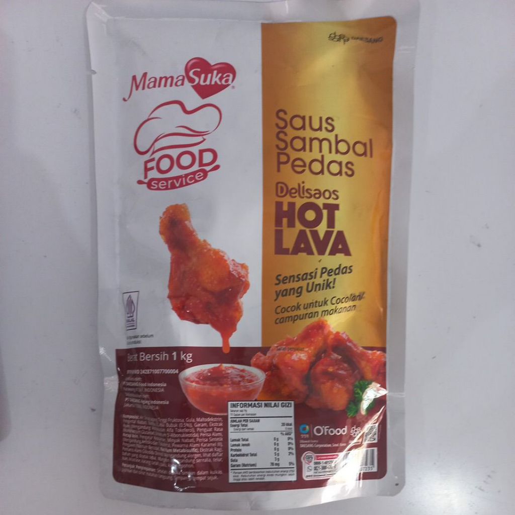 

Saus Sambal Pedas HOT LAVA 1kg