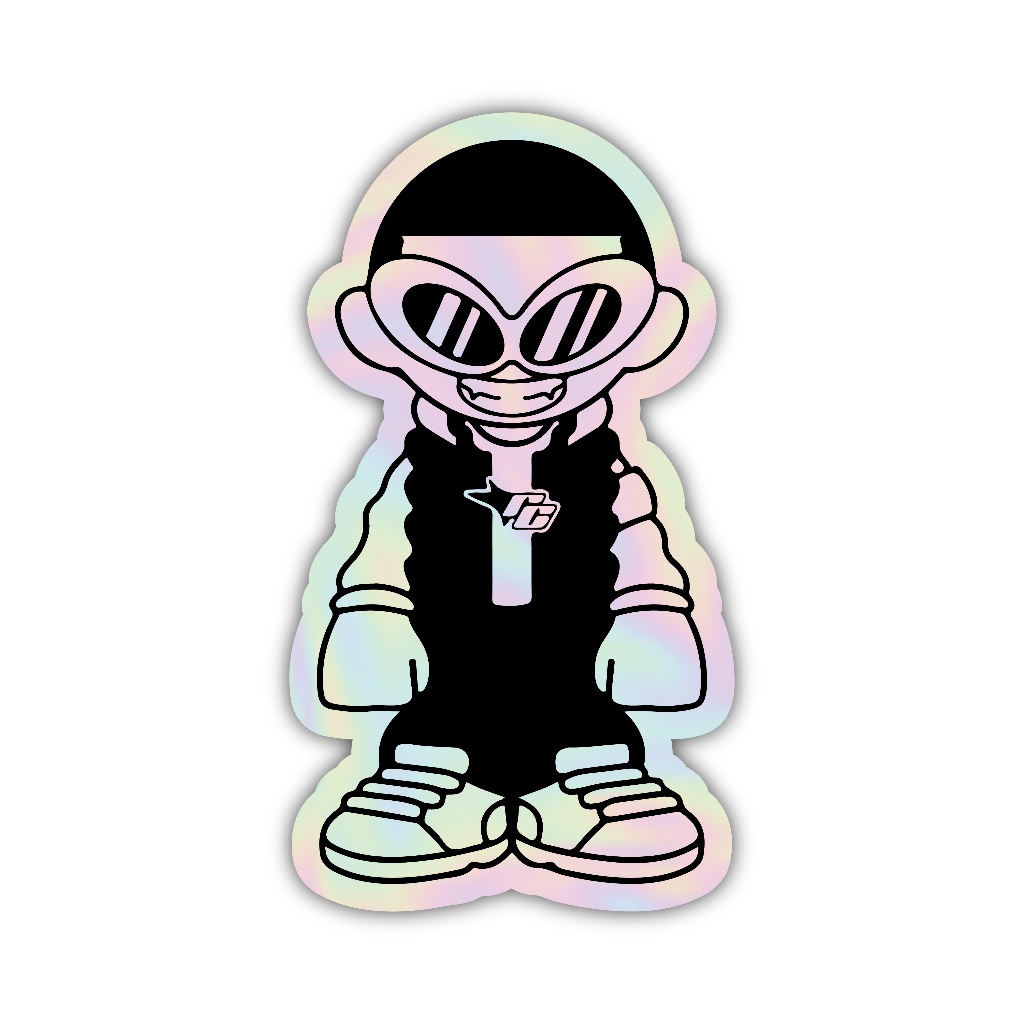 

Z473 sticker karakter y2k aesthetic, stiker hologram satuan