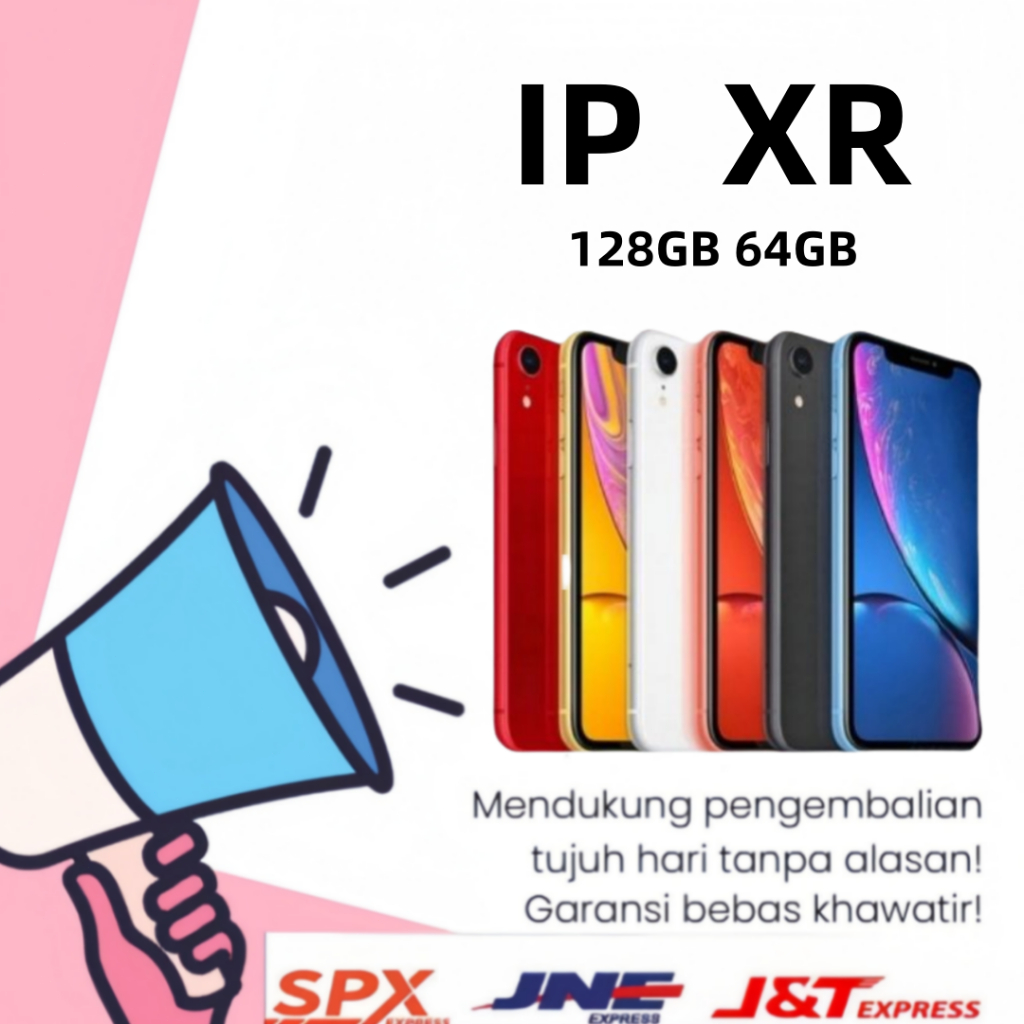 APPLE iPhone XR 64GB/128GB/256GB Second 100%  Original  Good Conditions Like New Fullset NO Mulus