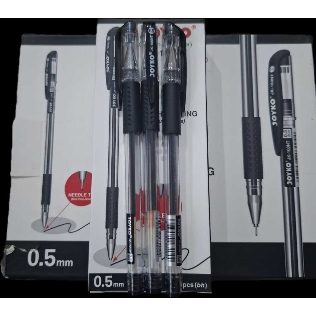 

Pulpen / Gel Pulpen Joyko JK-100NT Hitam (12 pcs)