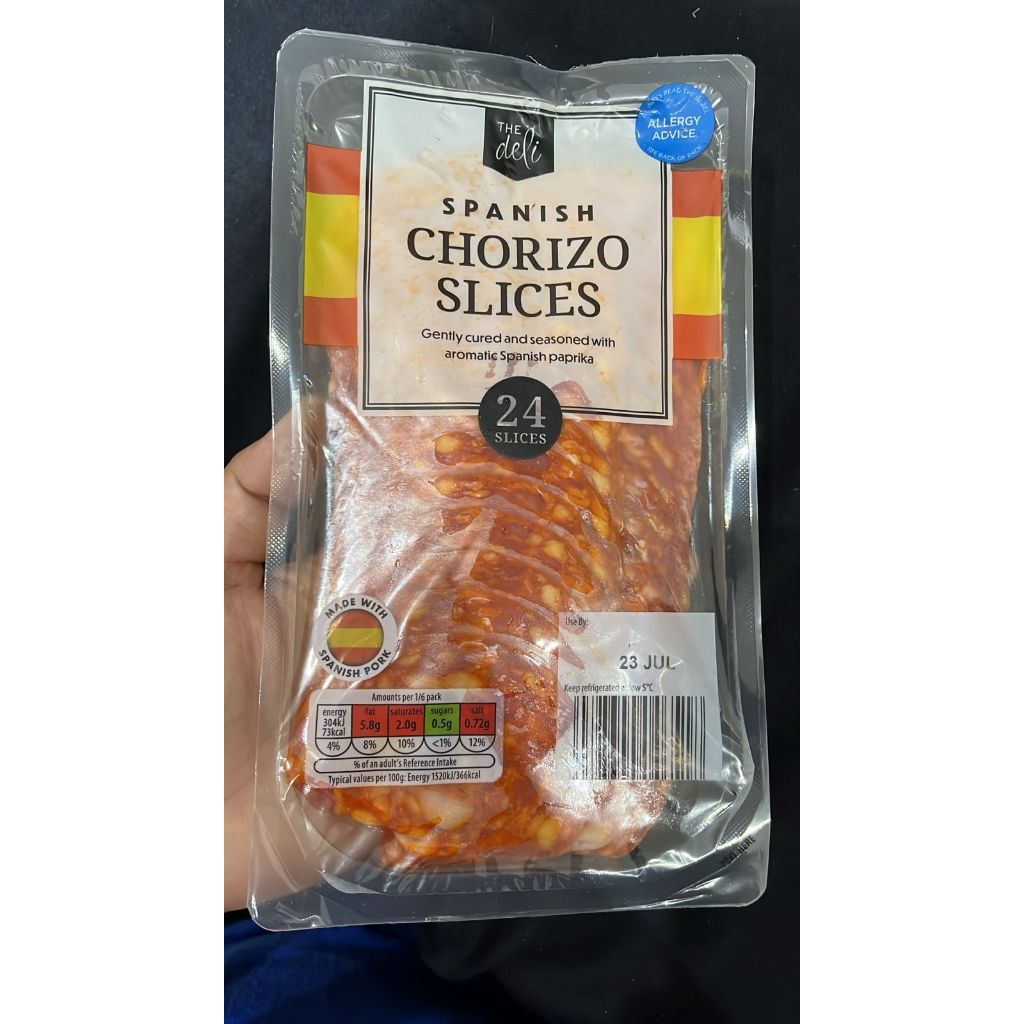 

Spanish Dry Cured Spicy Pork Chorizo Salami 120 gram