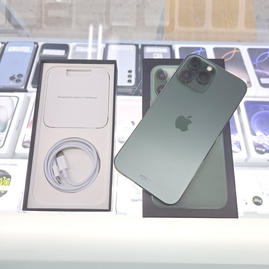 Second Apple IPhone 13 Pro Max 256GB Alpine Green Ex IBOX Mulus Fullset Original