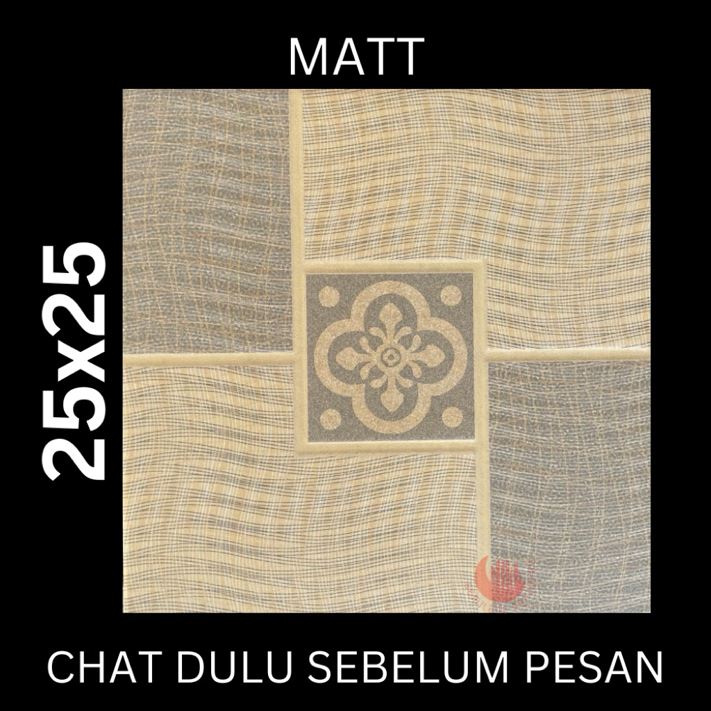 KERAMIK KRIPTON 25x25  BLENDA CREAM / KERAMIK LANTAI / KERAMIK KASAR / KERAMIK WC