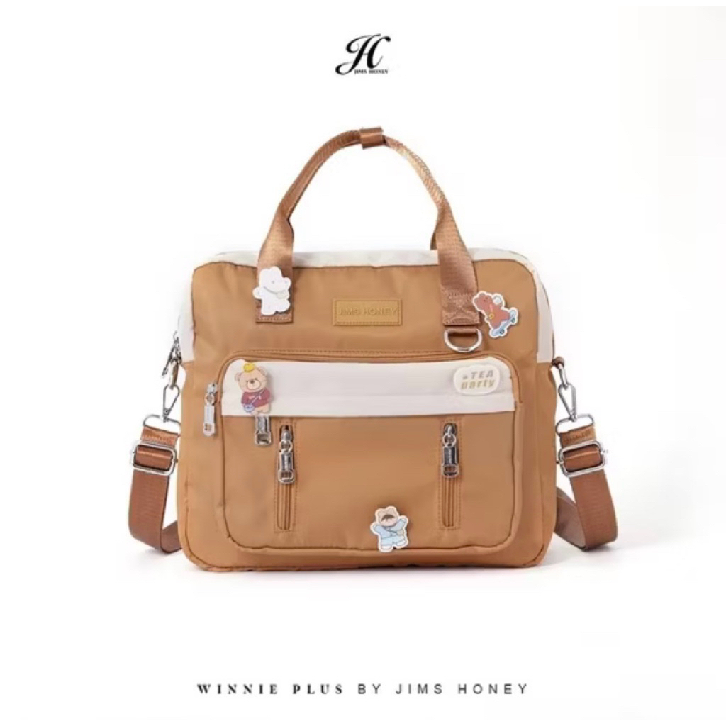 Jims Honey Winnie Backpack Tas Selempang Wanita Tas Sekolah Khaki
