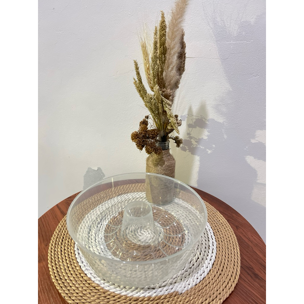 Cetakan Agar Agar Puding Plastik Transparan 22cm