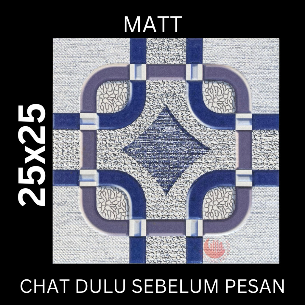 KERAMIK MANDALAY 25x25  ARMANDO BLUE / KERAMIK LANTAI / KERAMIK KASAR / KERAMIK WC