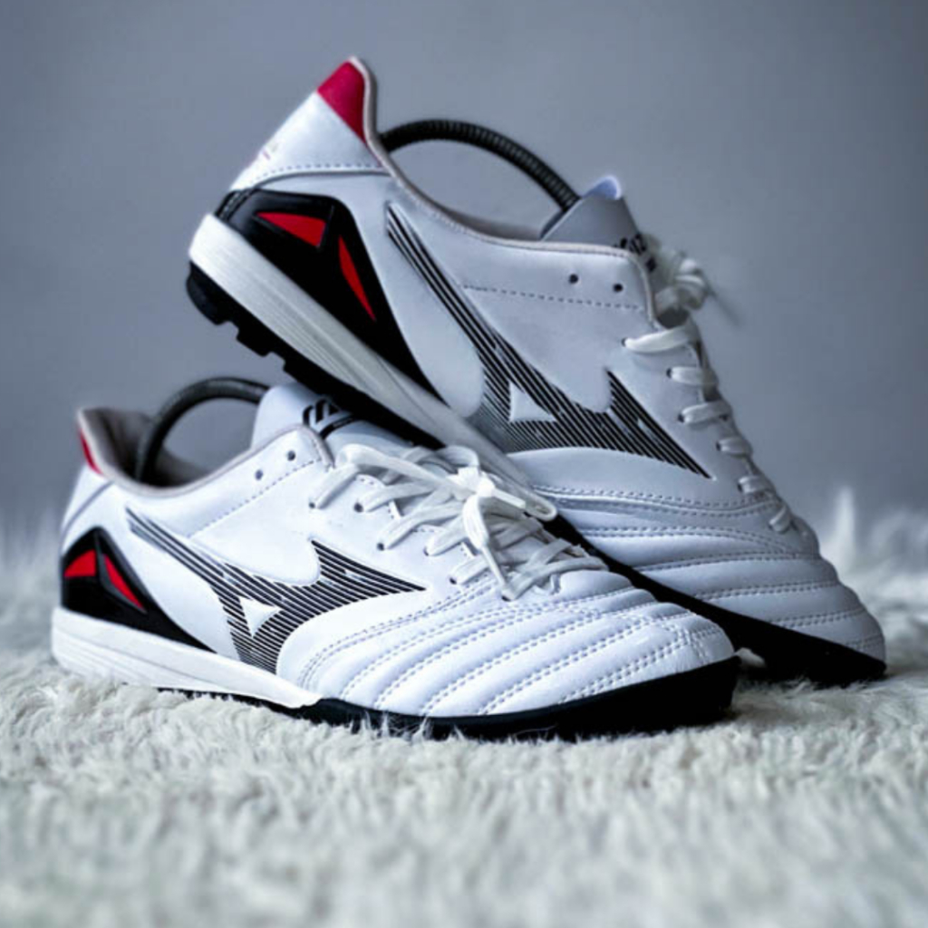 BestPromo Sepatu Futsal Mizuno Morelia Neo 4 Enerzy Pro White Black Chinese Red Turf Tf