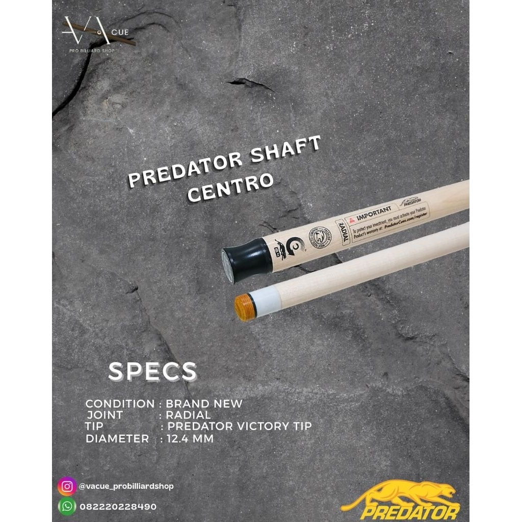 PREDATOR SHAFT CENTRO RADIAL NEW