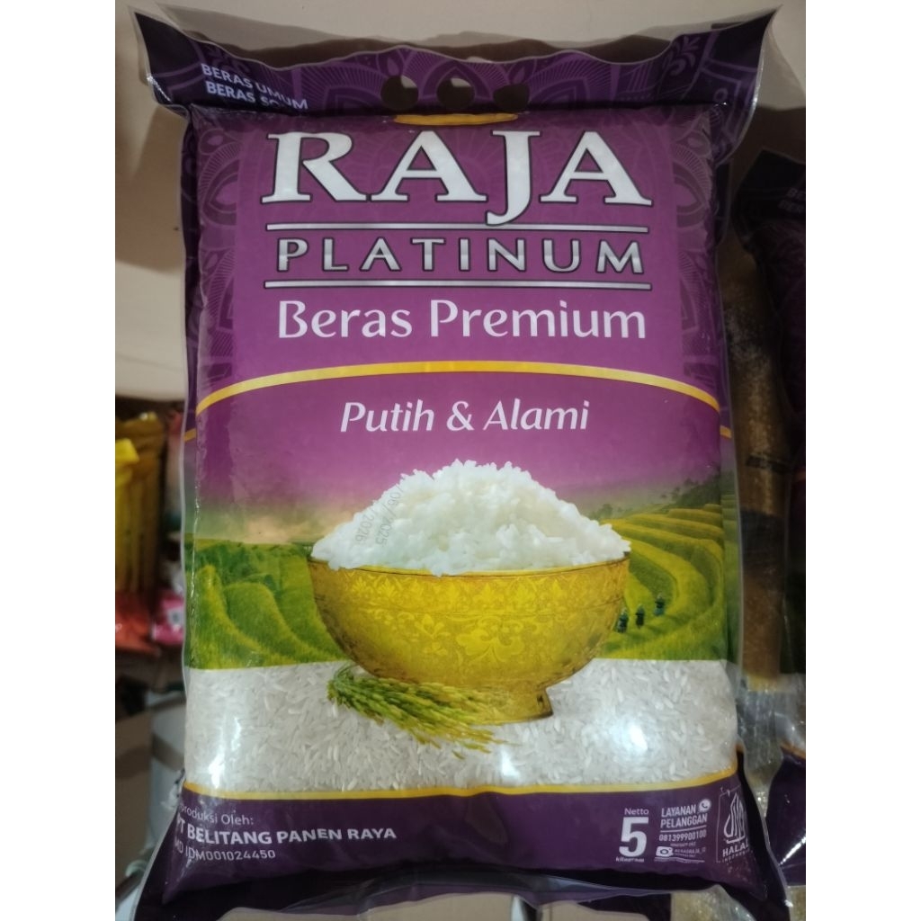 

Beras Raja Platinum Beras Premium Putih & Alami (5Kg)