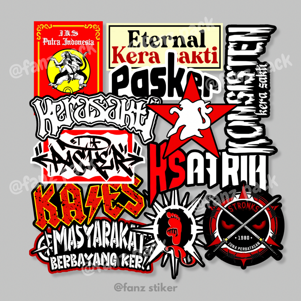 

STIKER IKSPI KERA SAKTI ISI 12pcs - ANTI AIR, STIKER PERGURUAN | STIKER SILAT, HELM, LAPTOP, CASE HP VOL 23