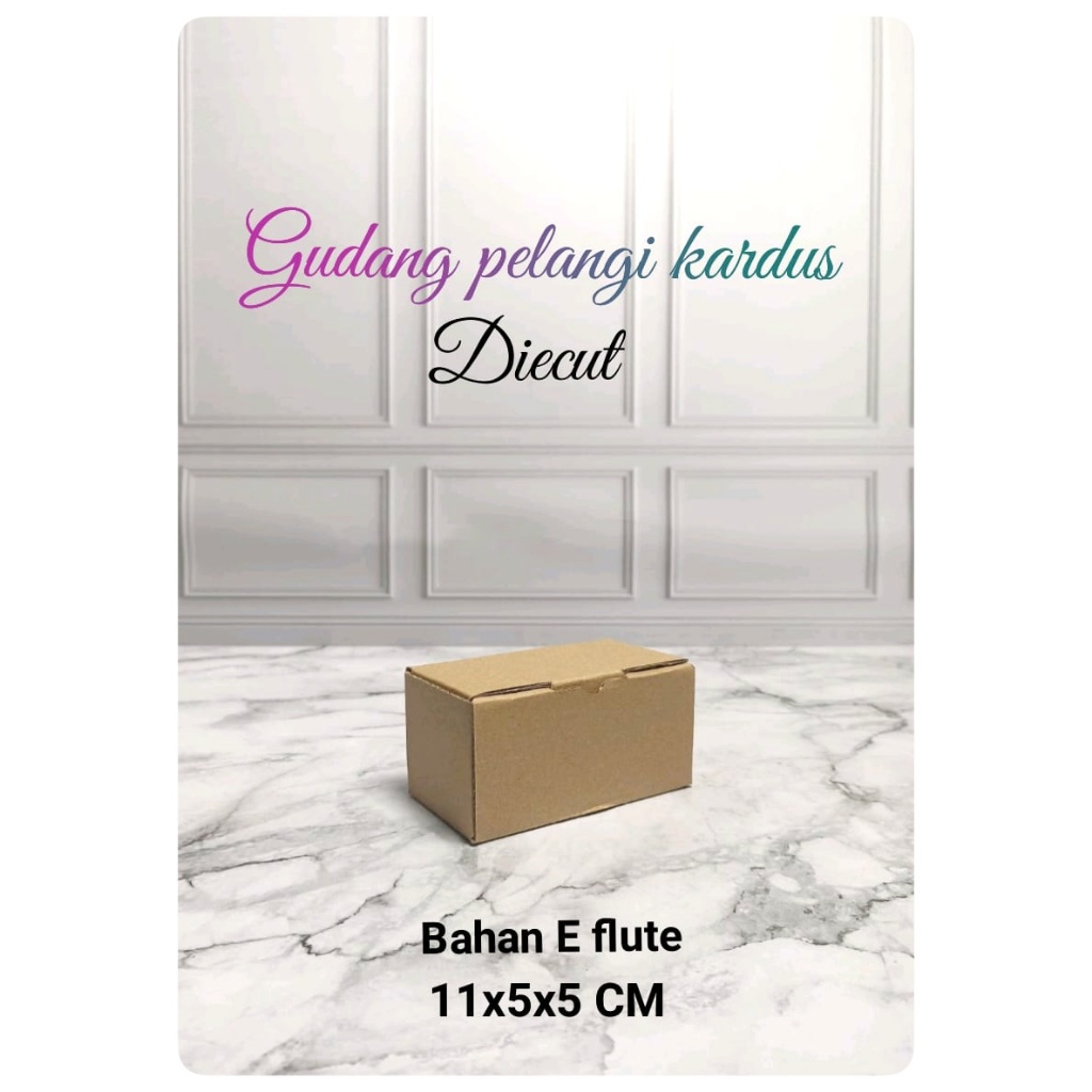 

kardus karton box Uk. 11x5x5 cm...model die cut/pizza