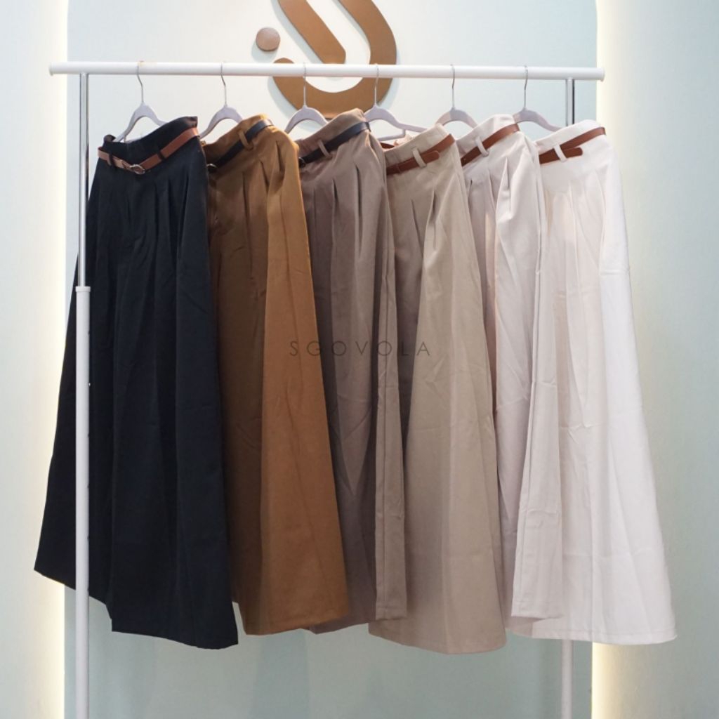 Davina pants HIGHWAIST ( kulot model terbaru ) kolut premium bahan Drill, kulot highwaist , celana h