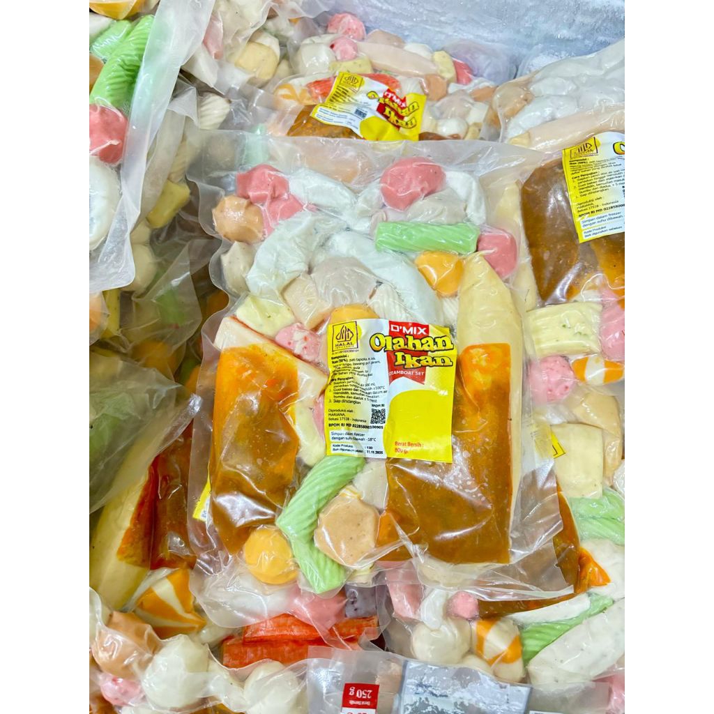 

Mix seafood 800gr free bumbu tomyam (tahan suhu ruangan 3 hari)