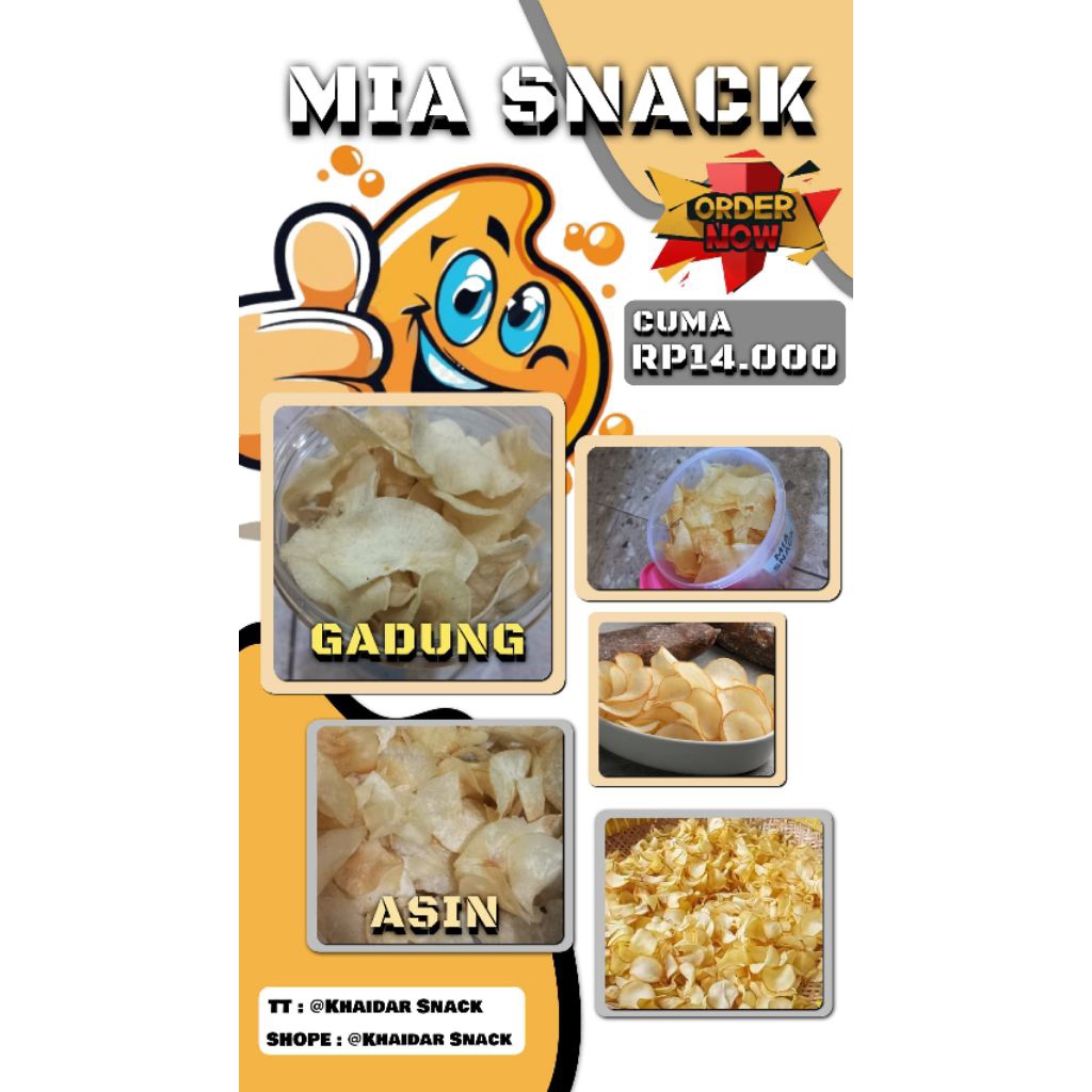 

kripik singkong & kripik gadung 26rb dpat 2toples ukuran 250gram