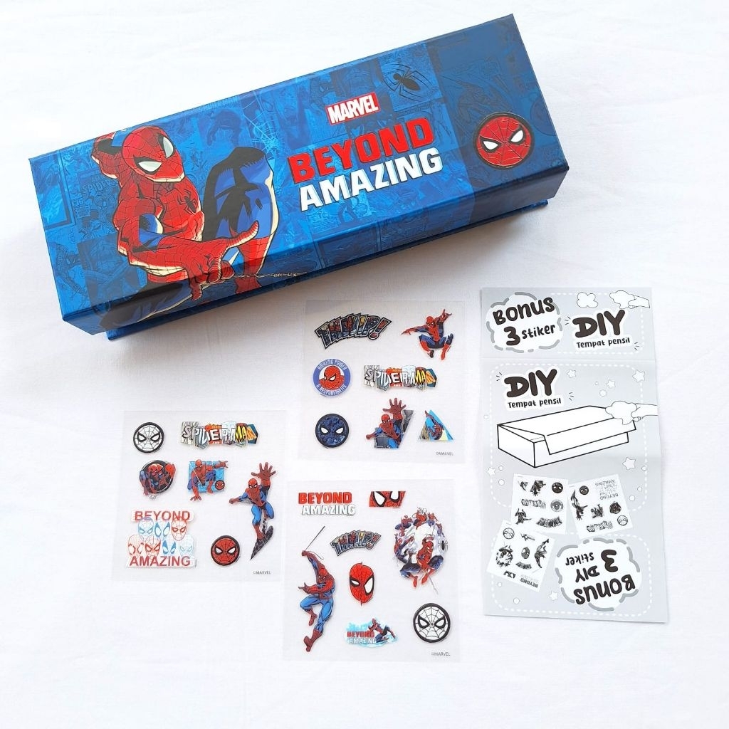 

Spiderman Paper Pen Case & DIY Stickers Adinata / Tempat Pensil