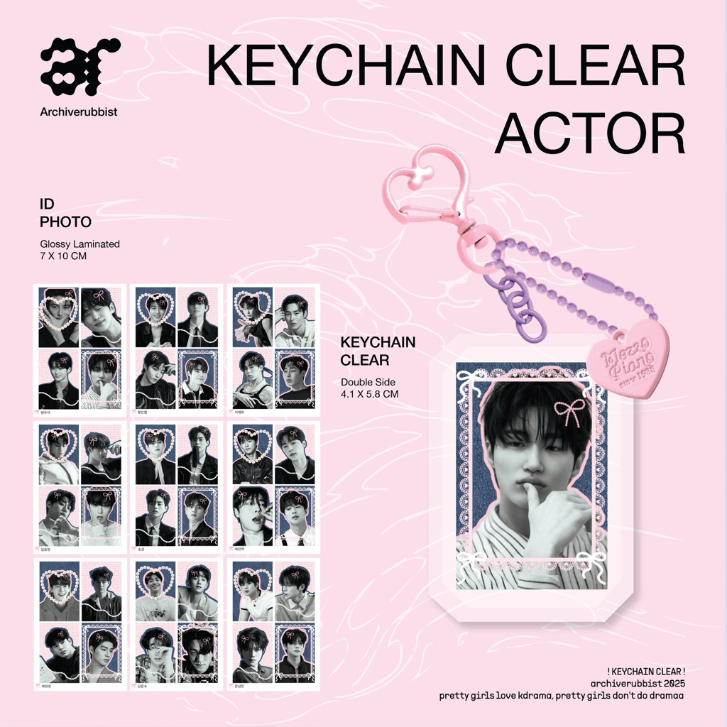 KEYCHAIN ACTOR K-DRAMA / K-ACTOR / DRAKOR / BYEONWOOSEOK / SONGKANG / KIMSEONHO
