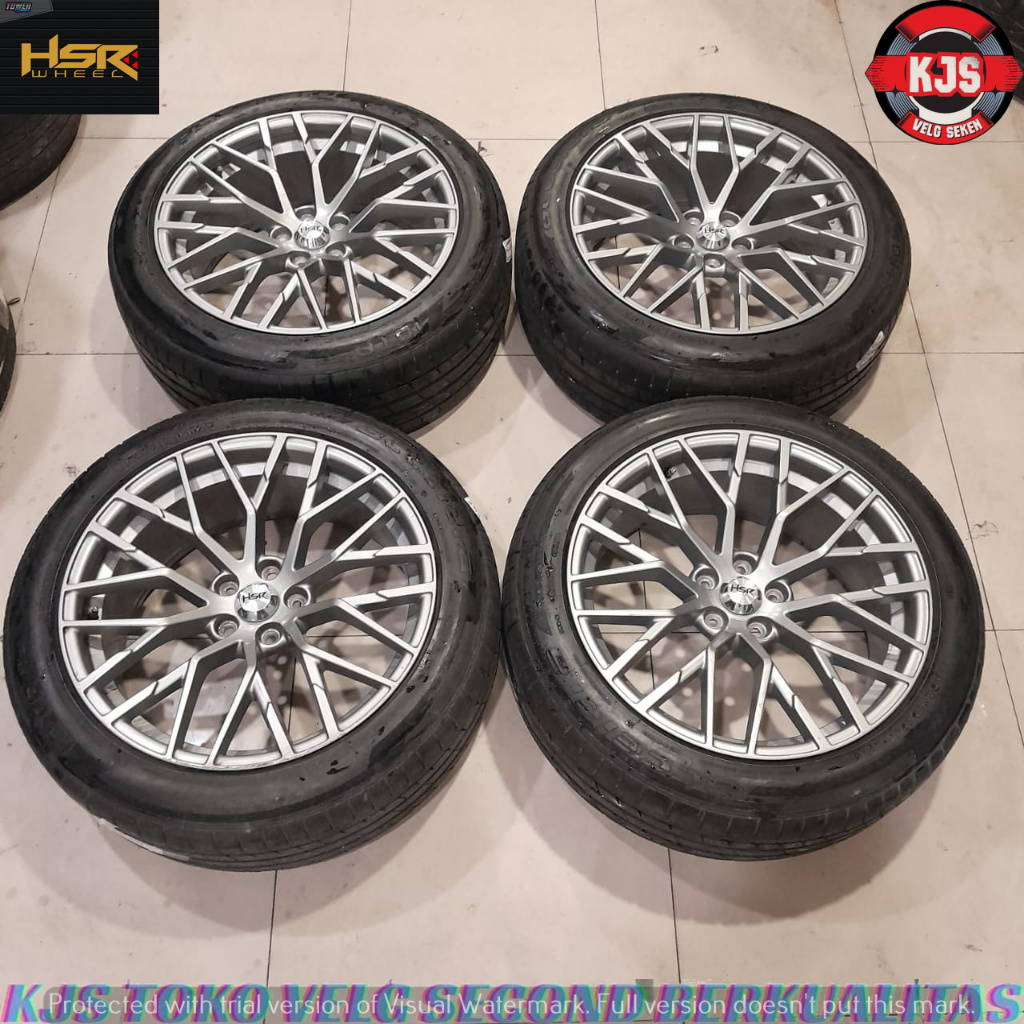 READY STOK VELG RACING SECOND MODEL HSR LABANGKA RING 20 LEBAR 9 RATA PCD 5X114,3 OFFSET 40 WARNA GR