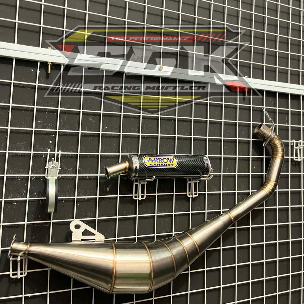KNALPOT SATRIA 2 TAK ARROW CARBON FULLSTAINLIS PNP