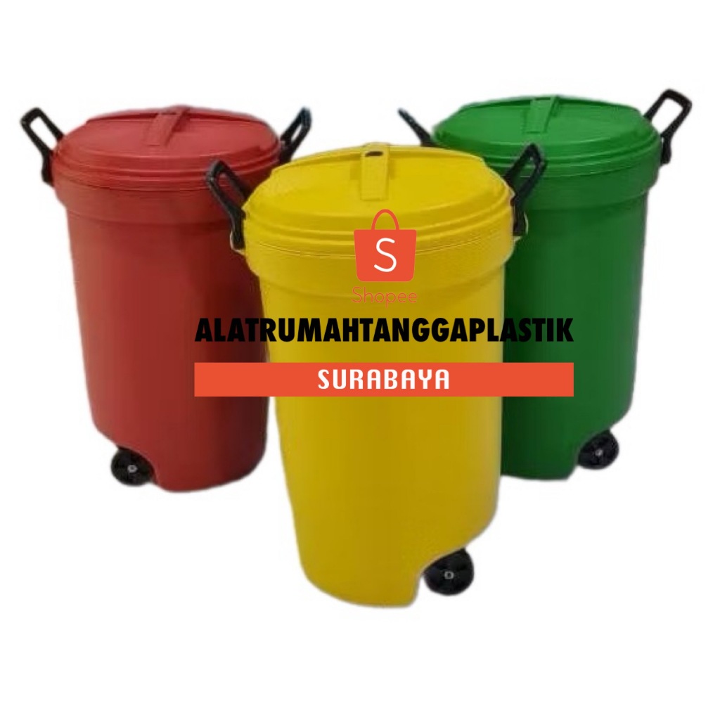 KHUSUS / Tong Sampah Besar 120 Liter / Tempat Sampah 120 lt Roda / Tong Sampah Roda Plastik Besar
