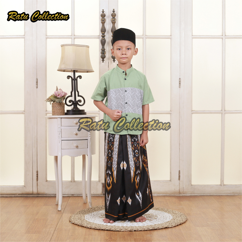 sarung instan anak anak motif bhs asmat