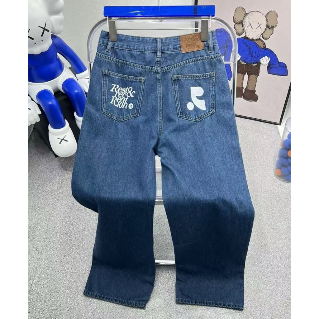 RR Jeans REST & RECREATION Longpants Celana Panjang Denim Baggy Jeans Blue