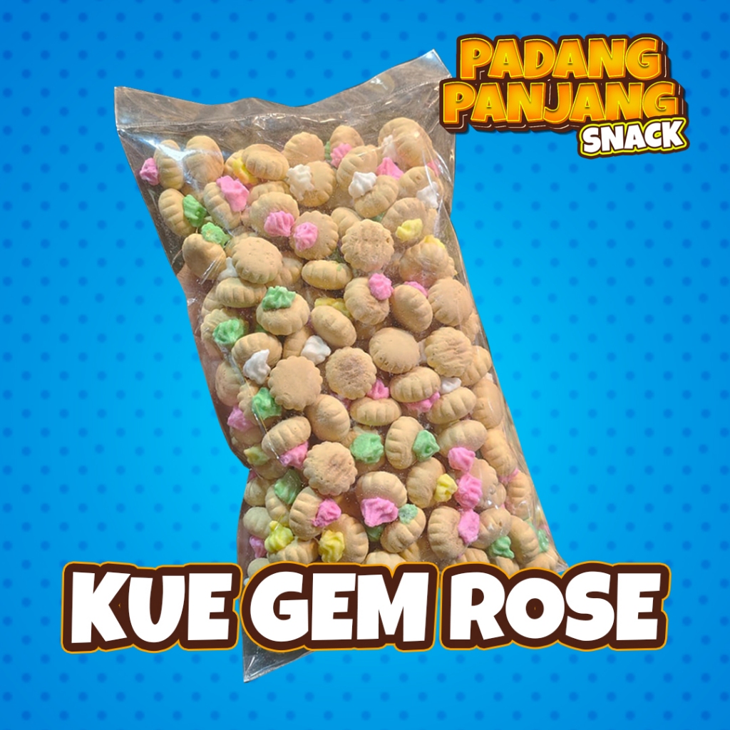 

KUE GEM ROSE - CEMILAN BISKUIT MANIS - KUE MONAS - KUE BAHAGIA