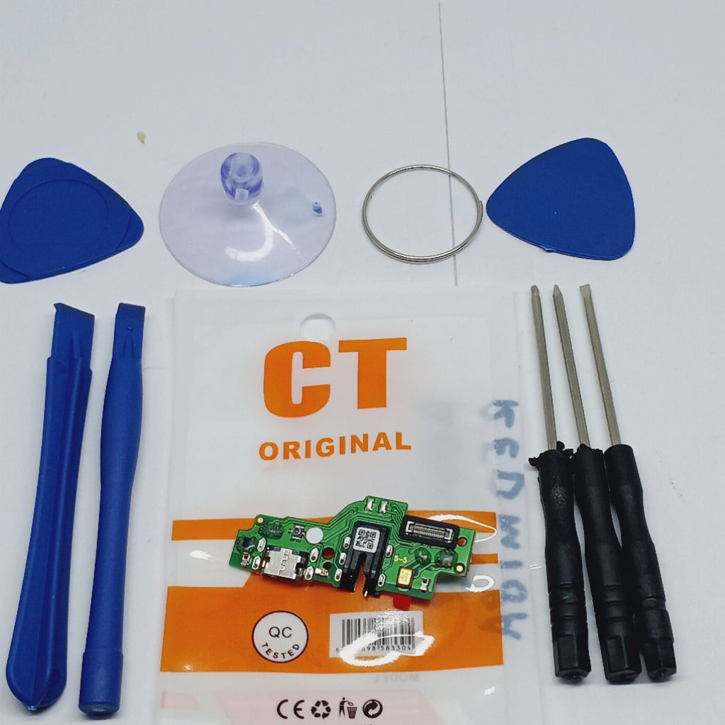 PAPAN CAS KONEKTOR CHARGER CASAN INFINIX SMART 5 X657 FULSET IC ORIGINAL BONUS OBENG HP