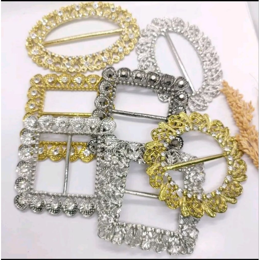 Gesper Ring Lilit Baja Premium Gesper Kain Gesper Rok Lilit Songket Ring Kain belt Sabuk