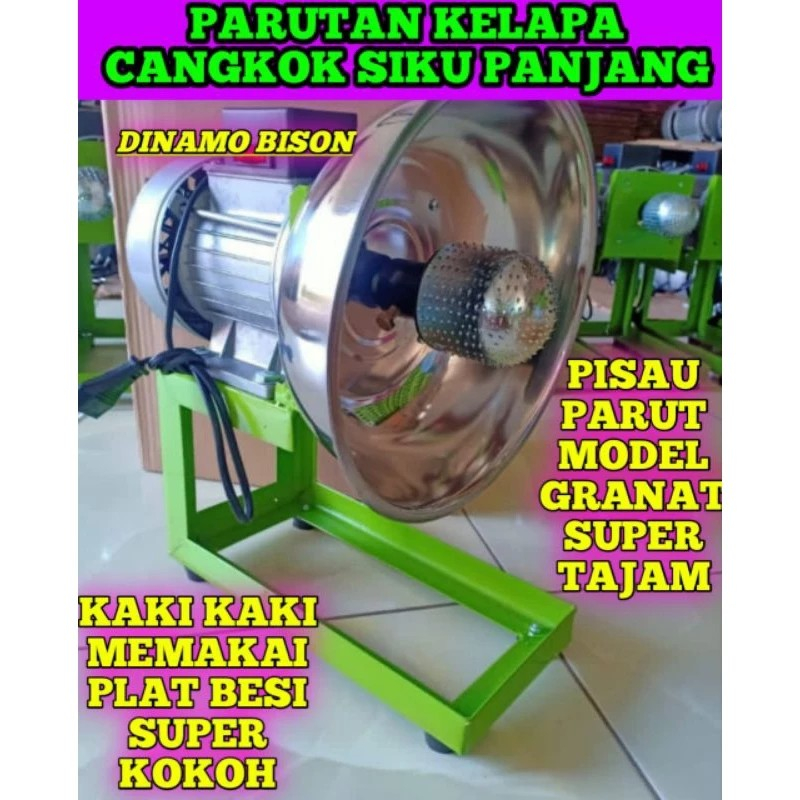 MESIN PARUT KELAPA PARABOLA BISON / mesin parut kelapa listrik / mesin parutan kelapa listrik