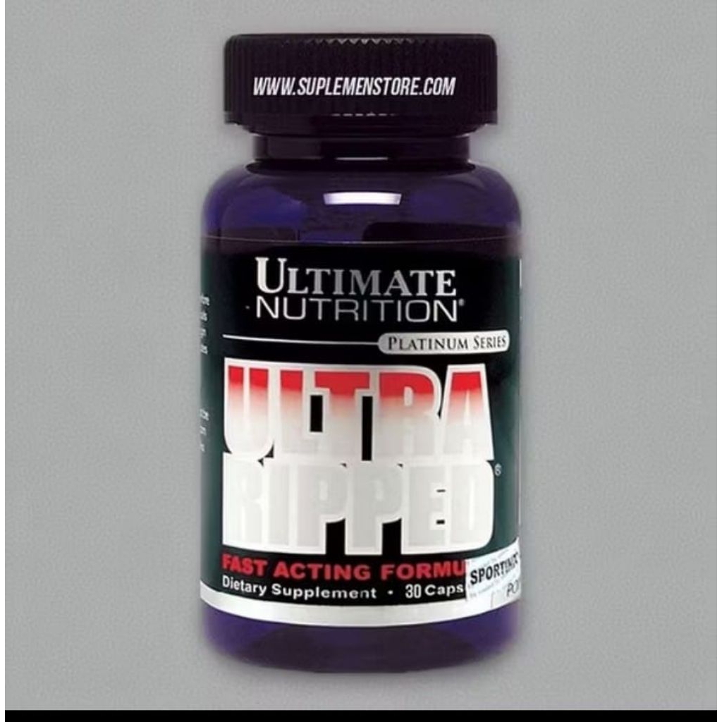 BISA COD | Ultra Ripped 30 Capsule Fast Acting Formula Ultimate Nutrition Suplemen Fitnes Pembakar L
