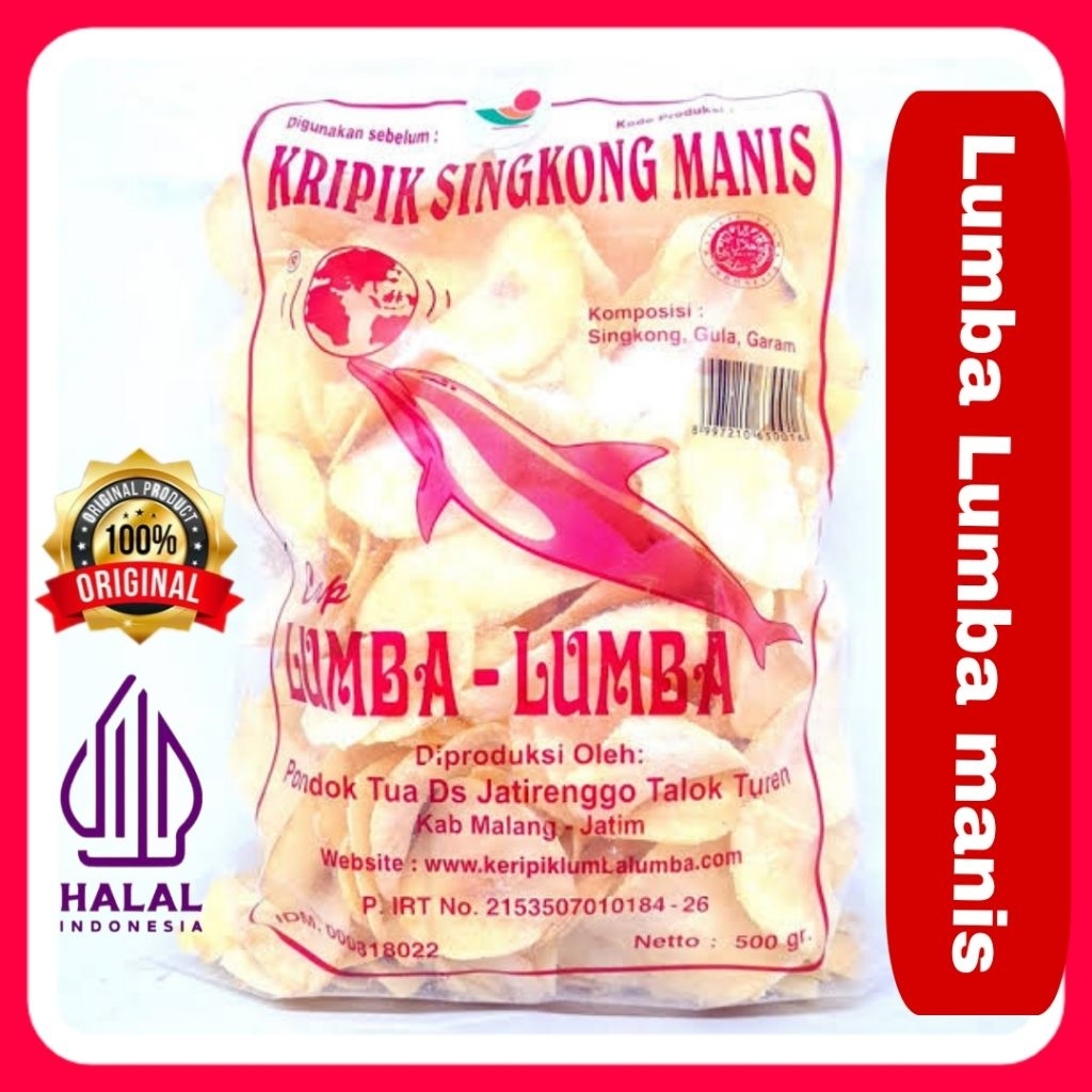 

Keripik Lumba Lumba Manis Khas Malang Original 500gr