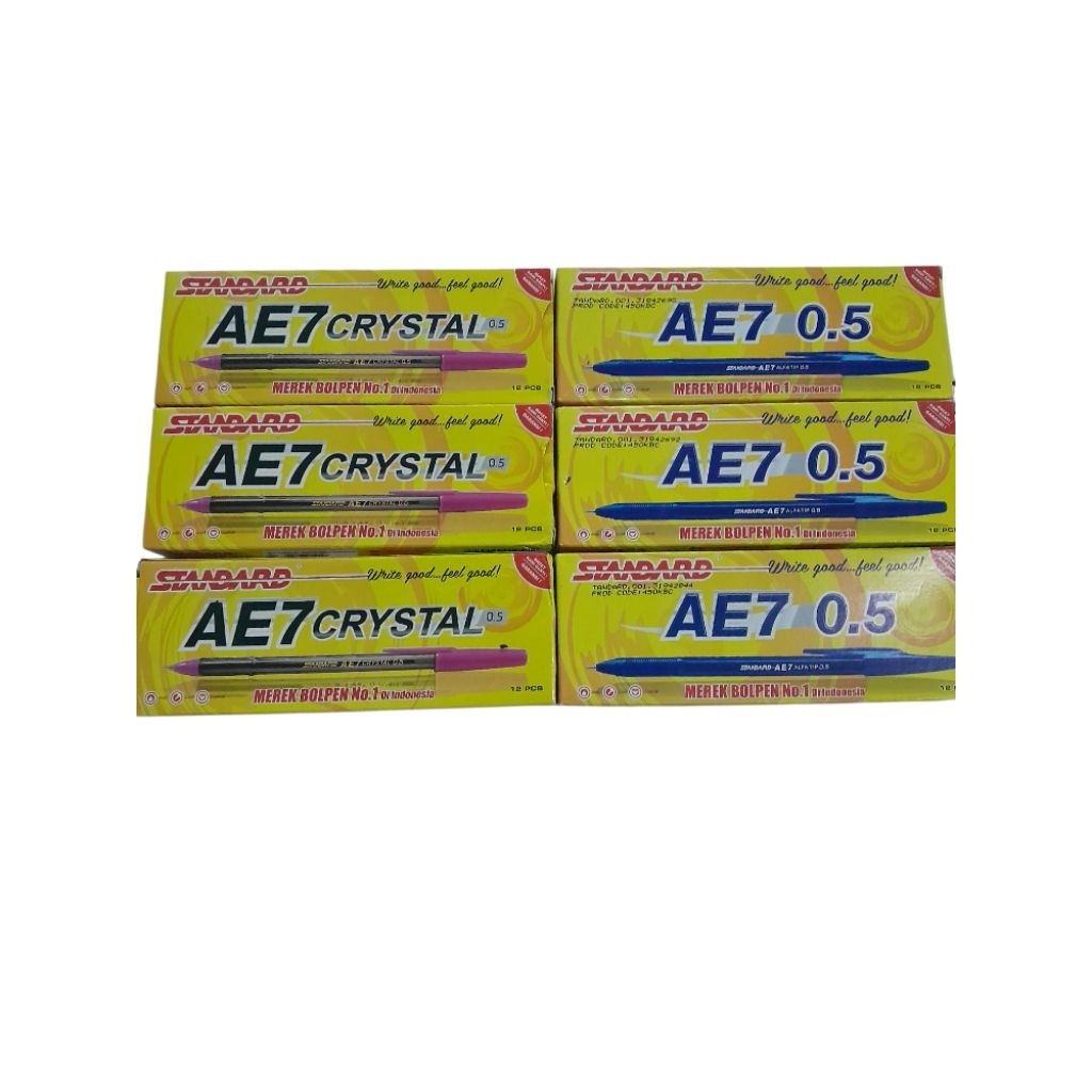 

Ballpoint pulpen Standart AE7 crystal 1 pak isi 12 pcs
