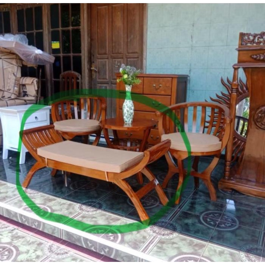 kursi bangku minimalis kayu jati bangku yuyu jati