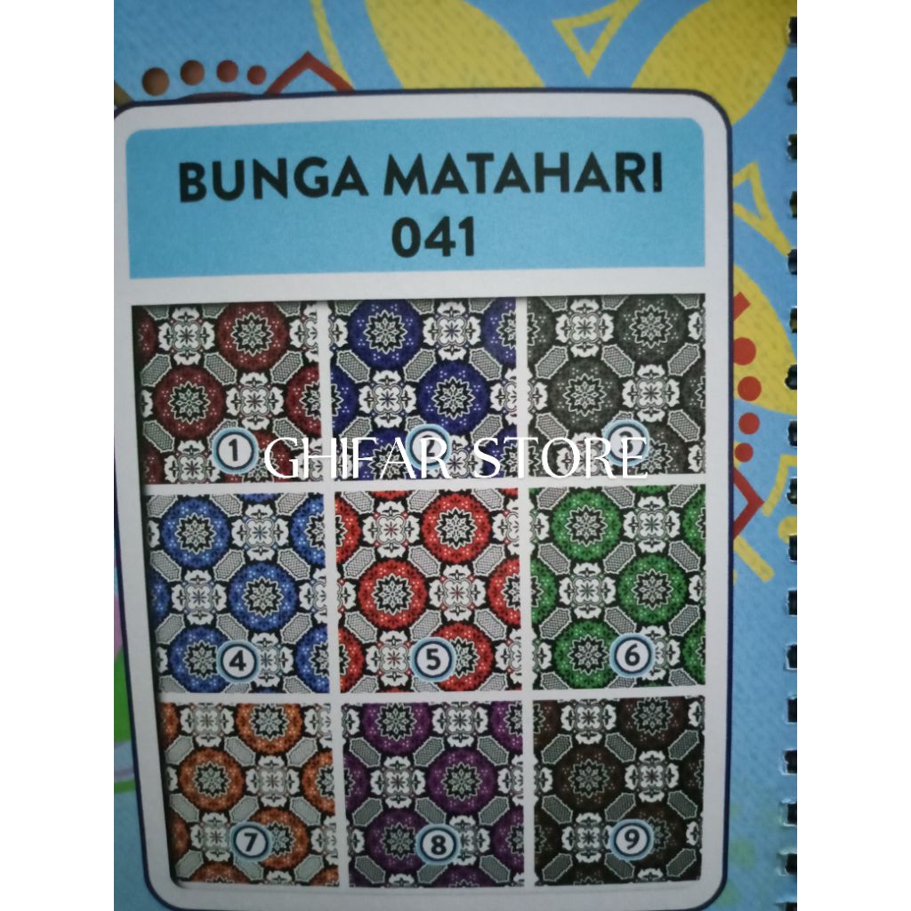 Kain Batik Sekolah Motif Bunga Matahari