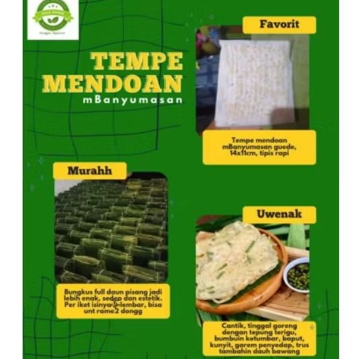 

Bakal Tempe Mendoan mBanyumasan