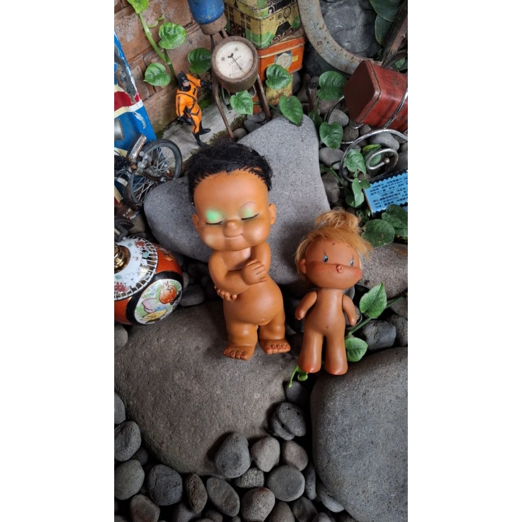 Boneka karet vintage jadul lawas kuno antik display  pajangan 225rb