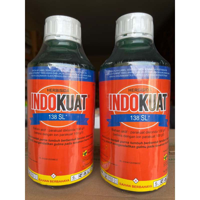 Herbisida Parakuat INDOKUAT 138SL 1 Liter / Racun Rumput Kontak TERMURAH