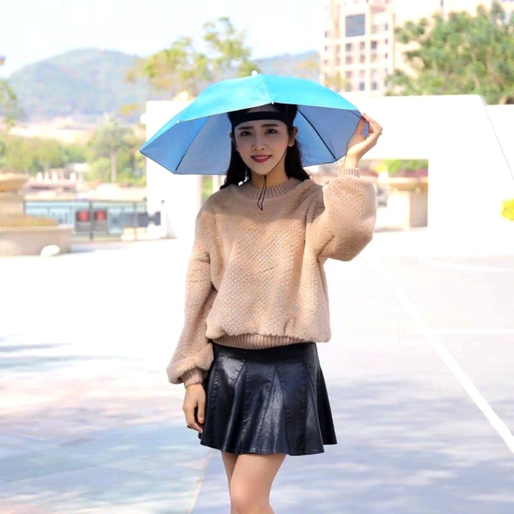 Topi payung topi mancing payung mancing payung memancing payung lipat payung cantik korea payung kep