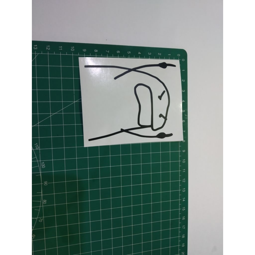 

stiker cutting flork meme