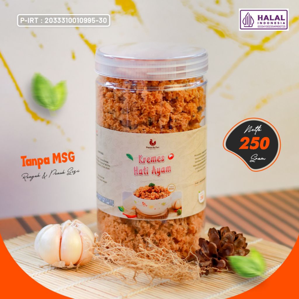 

Kremes Hati Ayam | Netto 250 gram