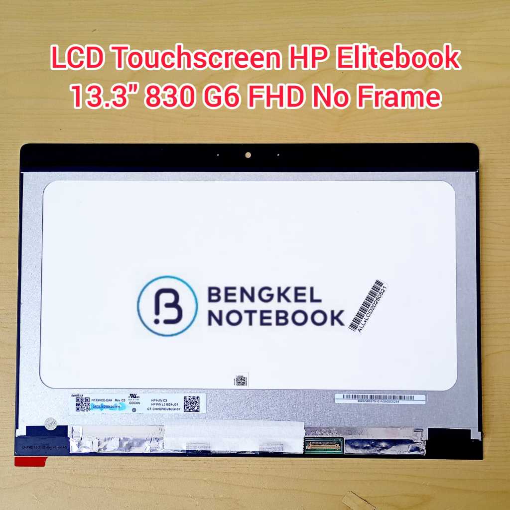 LCD Touchscreen HP Elitebook 13.3” X360 830 G6 830 G5 L56434-001 FHD No Frame