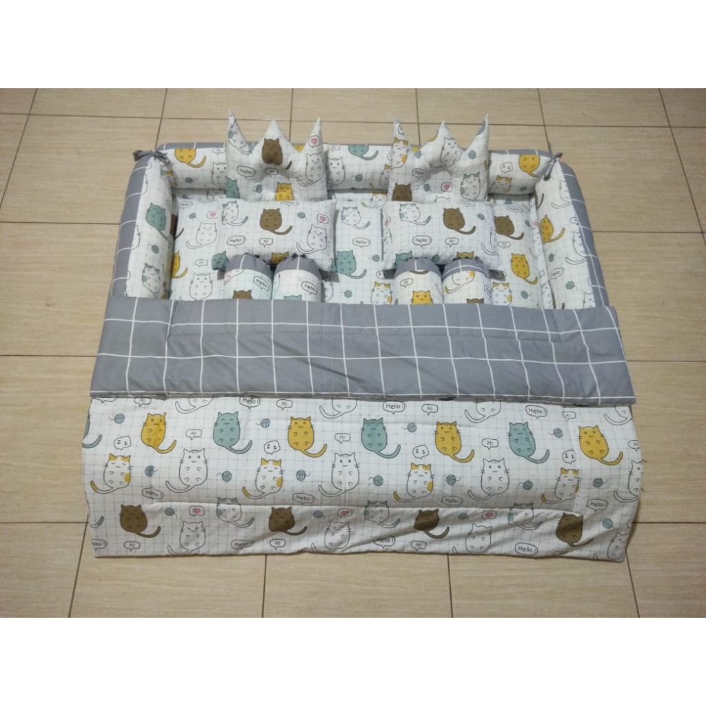 kasur bayi kembar kelambu full set