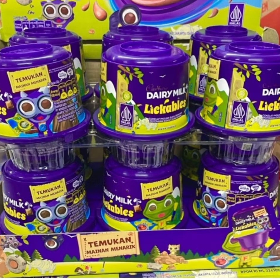 

Cadbury Dairy Lickables Free Mainan Cadbury Dairy Milk Chocolate Bites 18 x 4.5 g - Cadbury Dairy Milk Chocolate 62gr