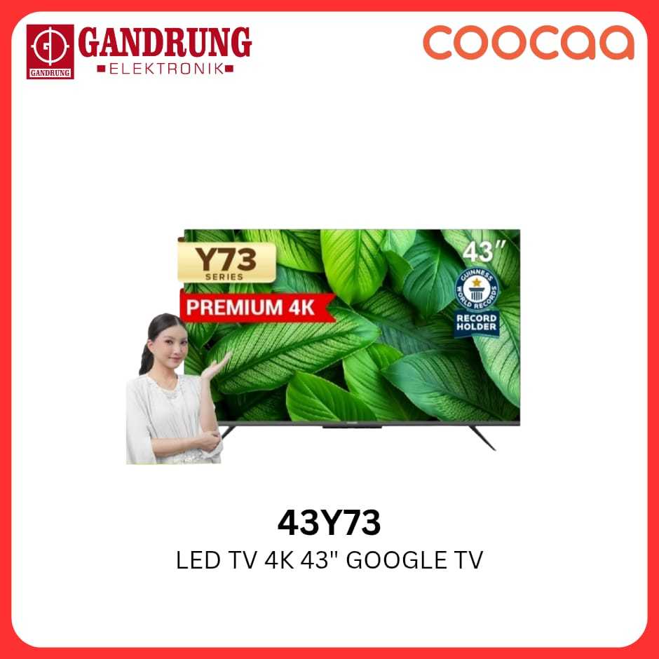 COOCAA LED TV 4K 43 Inch Google TV - 43Y73