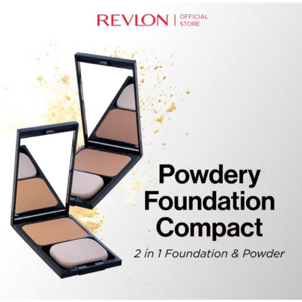 REVLON Powdery Foundation - Bedak Padat dengan Creamy Foundation