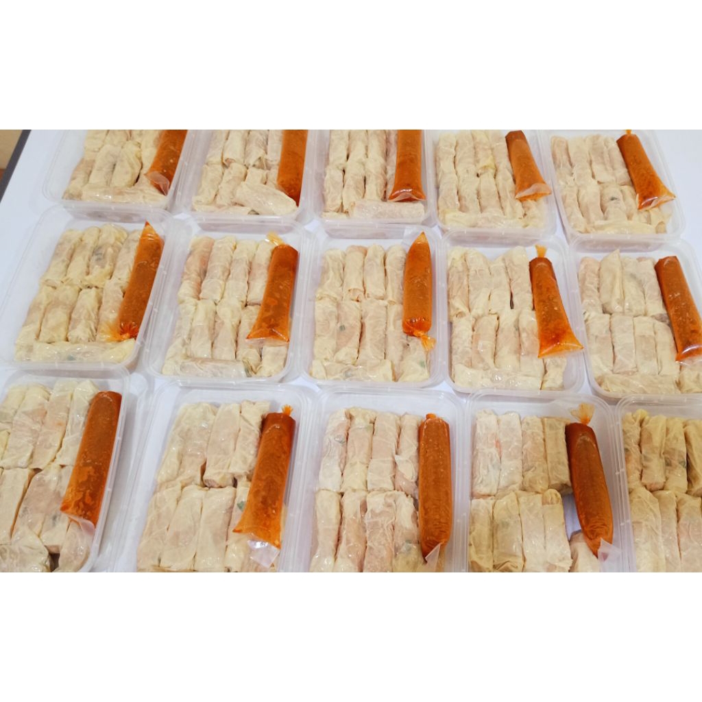 

Lumpia(ayam,udang,sayur)kulit tahu Frozen isi 10