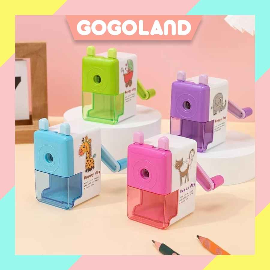 

GOGOLAND Rautan Serutan Pensil Putar Gaya Kartun Sharpener Rautan Meja S149